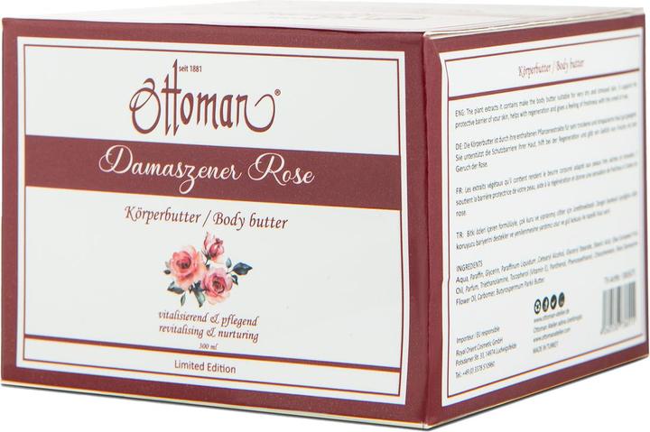 Immagine prodotto Universal Textiles Set di 2 burri per il corpo alla rosa, 300ml, trattamento ricco (Crema corpo, 300 ml)