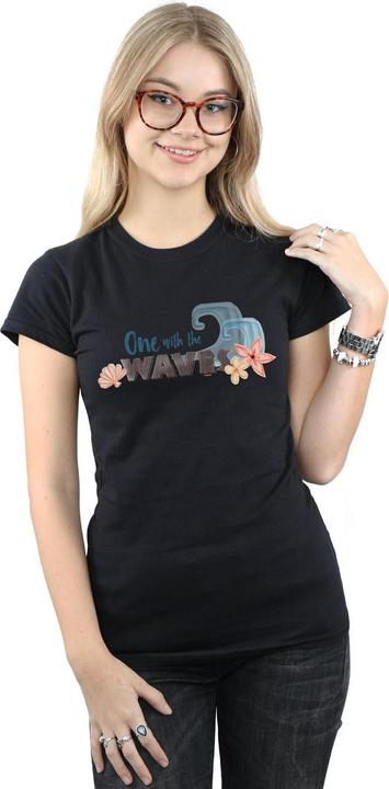 Actual product image Disney Womens/Ladies Moana One With The Waves Cotton T-Shirt (XL)