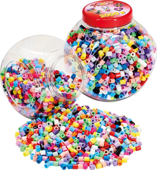 Produktbild Hama Perlen Strijkkralenset in Pot Maxi - Pastelmix, 2000st.