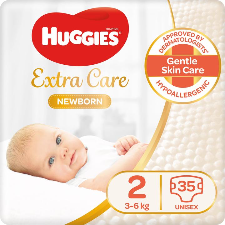 Image du produit Huggies Couches pour nouveau-nés (Taille 2, Pack mensuel, 210 pièce(s))