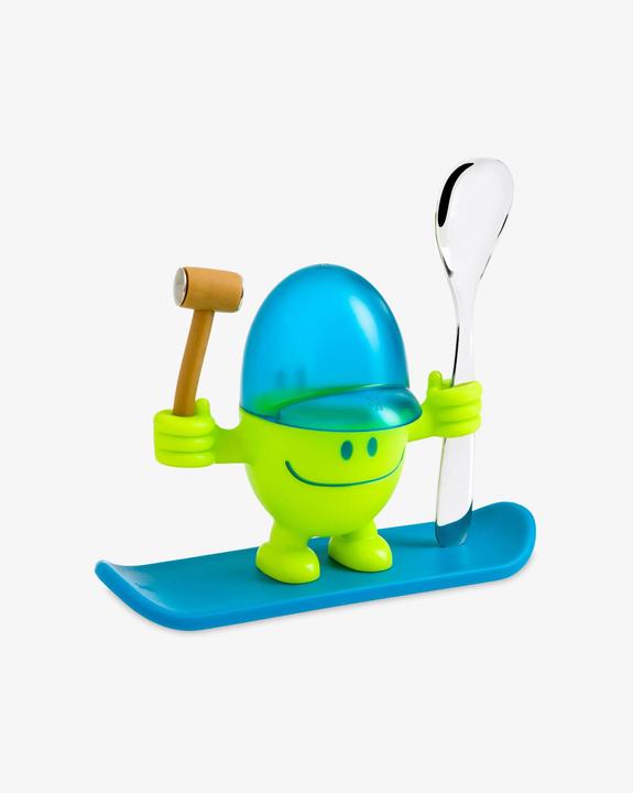 Produktbild WMF Eierbecher mit Löffel lustiger Eierbecher Kinder Kunststoff McEgg grün (1 x)