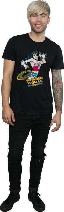 Actual product image Wonder Woman Mens Lasso Cotton T-Shirt (S)