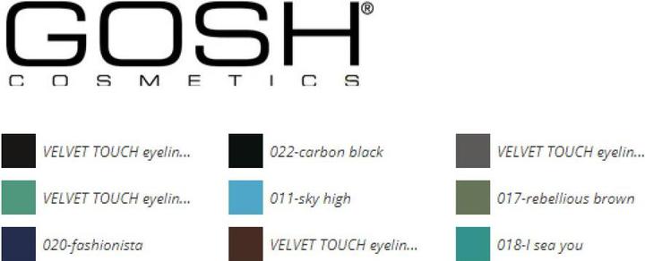 Actual product image Gosh Velvet Touch Eyeliner Waterproof #017 Rebellious Brown (017 Rebellious Brown)