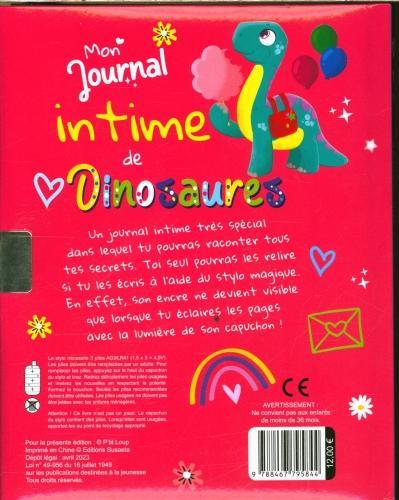 Produktbild Mon journal intime de dinosaures : avec un crayon à l'encre invisible (Collectif, Französisch)