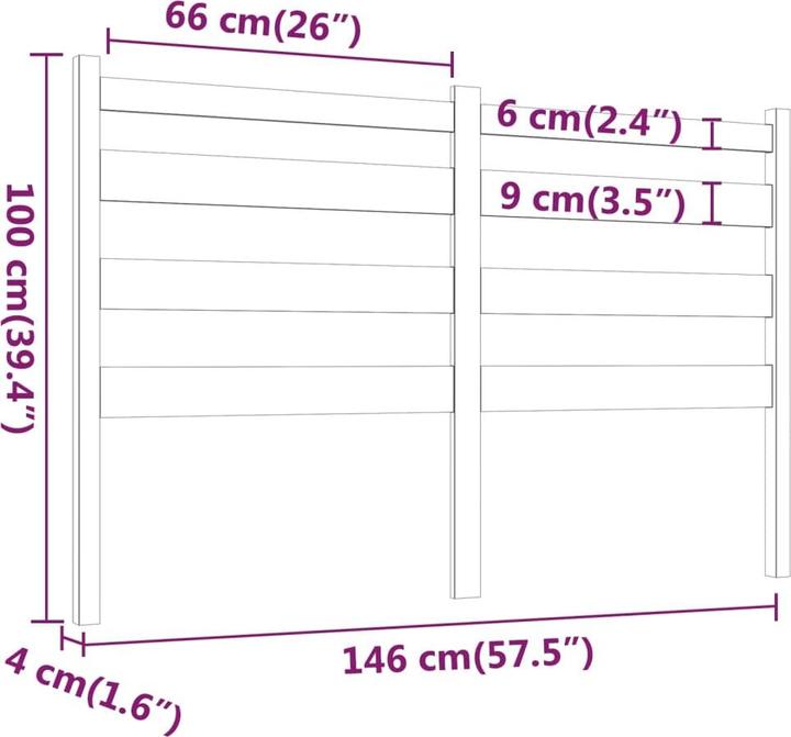 Actual product image VidaXL Bonar (146 x 4 x 100 cm)