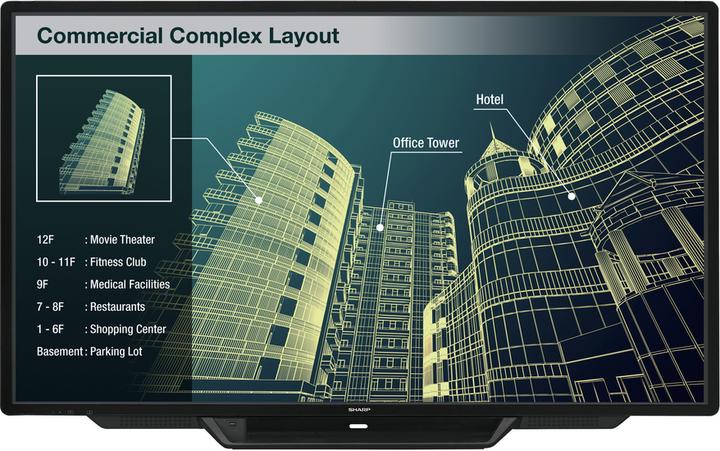Actual product image Sharp BIG PAD PN-80TC3 - 203.2 cm (80") diagonal class LED display - interactive - with (1920 x 1080 pixels, 80")