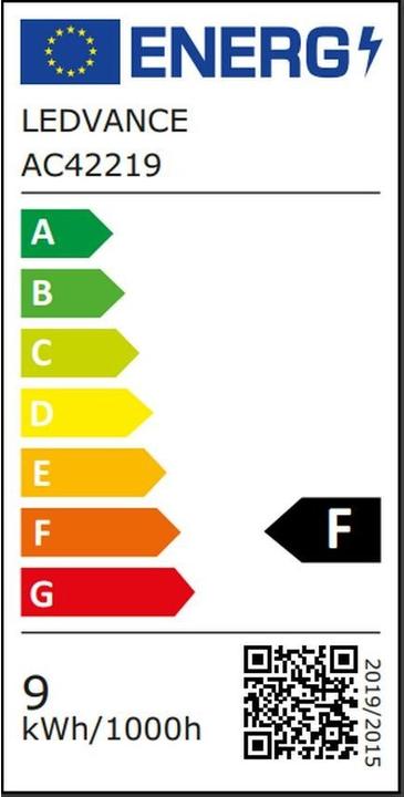 Energie-Label Ledvance Classic (E27, 9 W, 806 lm, 1 x, F)