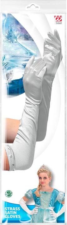 Produktbild Widmann Satin Handschuhe extra lang weiss (One Size)
