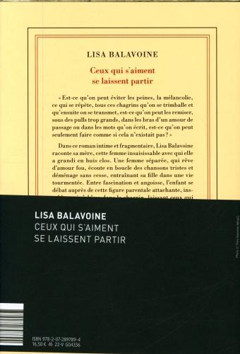Produktbild Ceux qui s'aiment se laissent partir (Französisch, Balavoine Lisa, 2022)