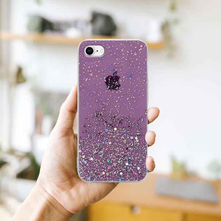 Image du produit Cadorabo Couverture TPU paillettes scintillantes (Apple iPhone 7, Apple iPhone SE (2ème génération))