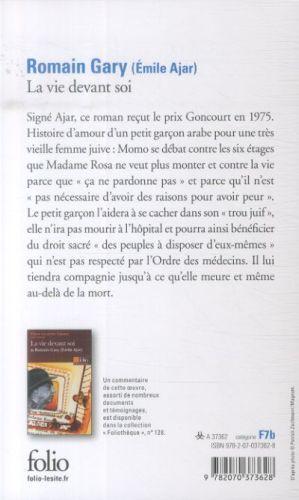 Actual product image La vie devant soi (French, Gary Romain (Emile Ajar), 1982)