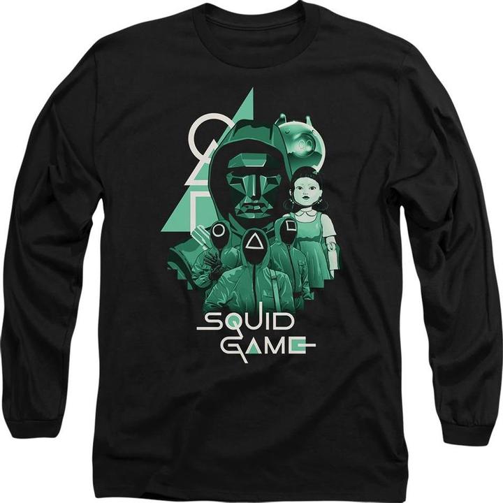 Actual product image Squid Game Unisex Adult Front Man Group Shot T-Shirt (L)