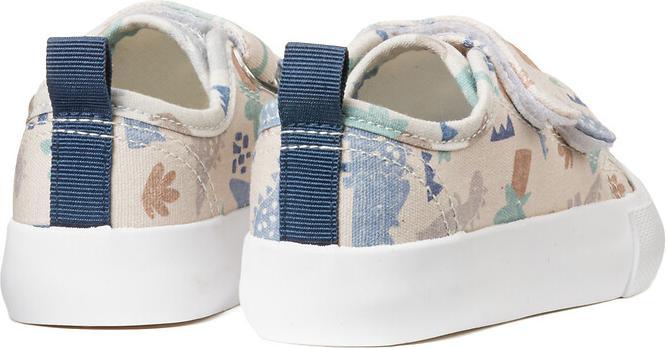 Actual product image La Redoute Collections Printed canvas trainers with Velcro fastening (23)