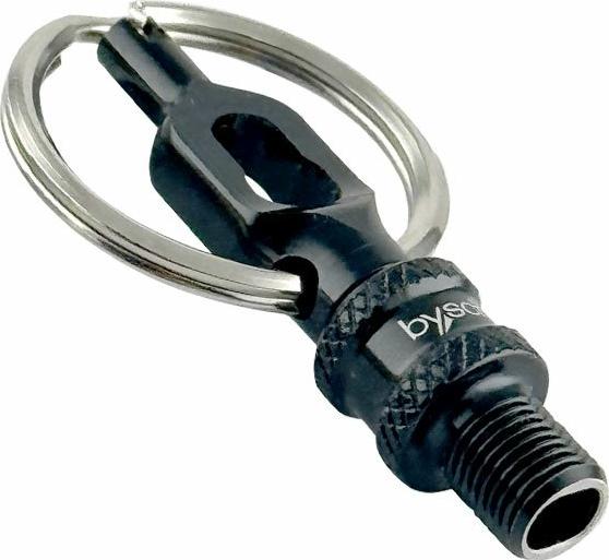 By.schulz Ventiladapter V.5 Mini-Tool Alu eloxiert BLACK 1 Stück (Ventiladapter Set)