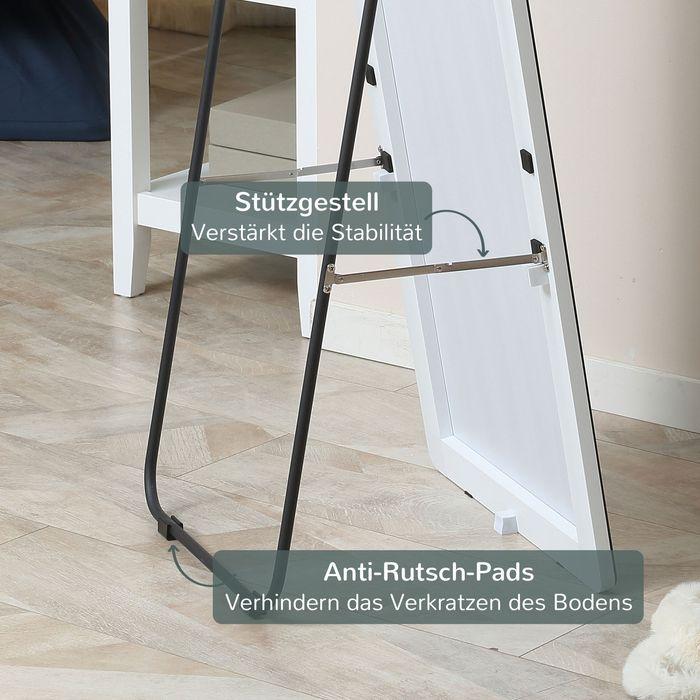 Actual product image Swisshandel24 Standing mirror, full-length mirror with stand, 45 x 160 cm Wall mirror, wardrobe mirror, dressing