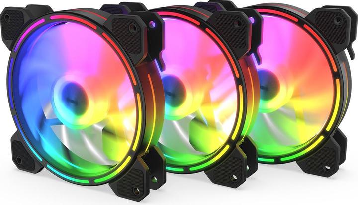 Actual product image Krux Lunar 120 ARGB KIT 3x 120mm (120 mm, 3 x)