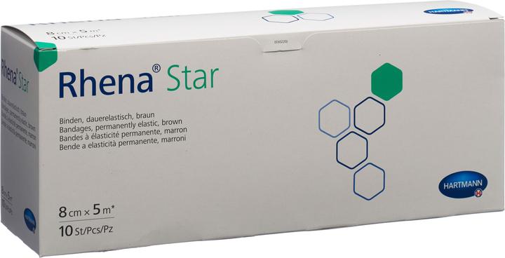 Image du produit Rhena Star Elastische Binden 8cmx5m hautfarbig offen