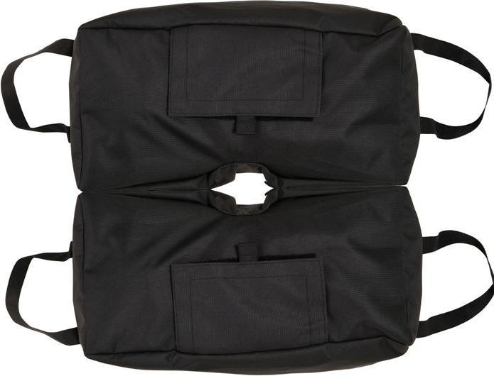Produktbild Swisshandel24 Sonnenschirmständer Sandsack 2 x Beutel befüllbar 50 kg mit Schaufel Polyester + Kunststoff Schwarz