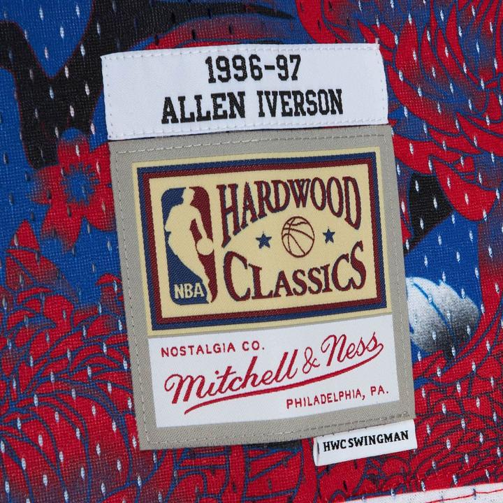 Actual product image Mitchell & Ness Swingman Mesh Jersey Philadelphia 76ers ASIAN Allen Iverson (M)