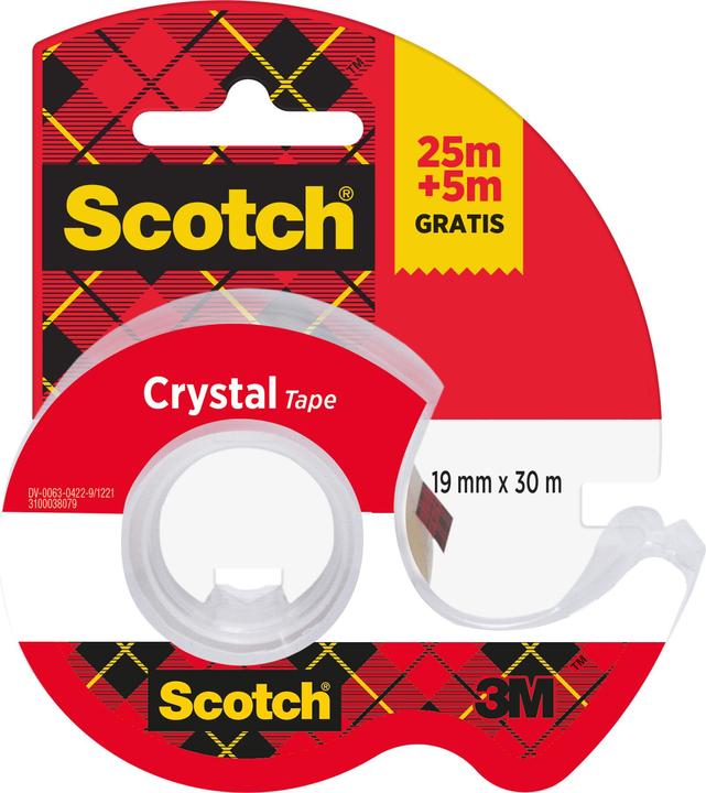 Immagine prodotto Scotch Pellicola adesiva Crystal Clear 600, con dispenser manuale incluso