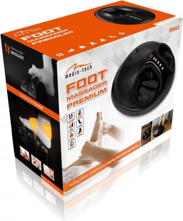 Actual product image Media-Tech FUSSMASSAGER PREMIUM - Foot massager for warming and relaxing shiatsu and pressotherapy m