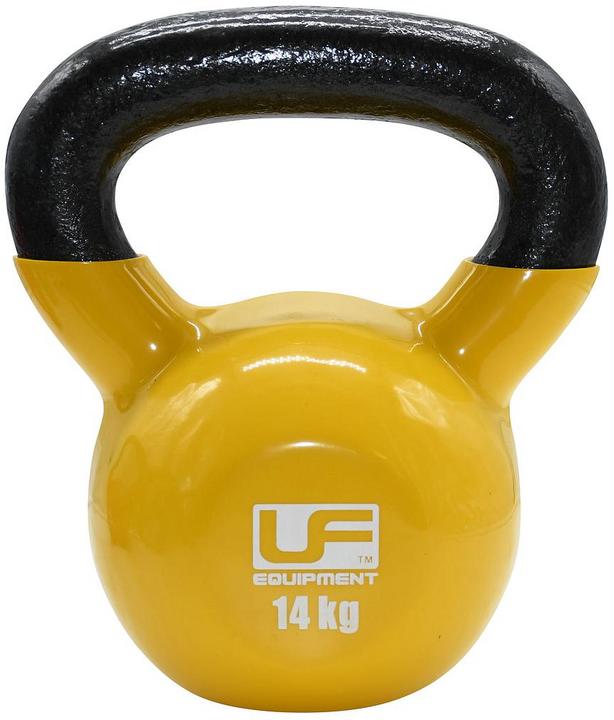 Urban Fitness Cast Iron Kettlebell Geel - 14kg (1 x 14 kg)