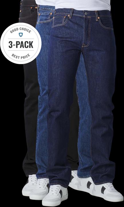Levis 501 Jeans Straight Fit stone/black/rinse Trio