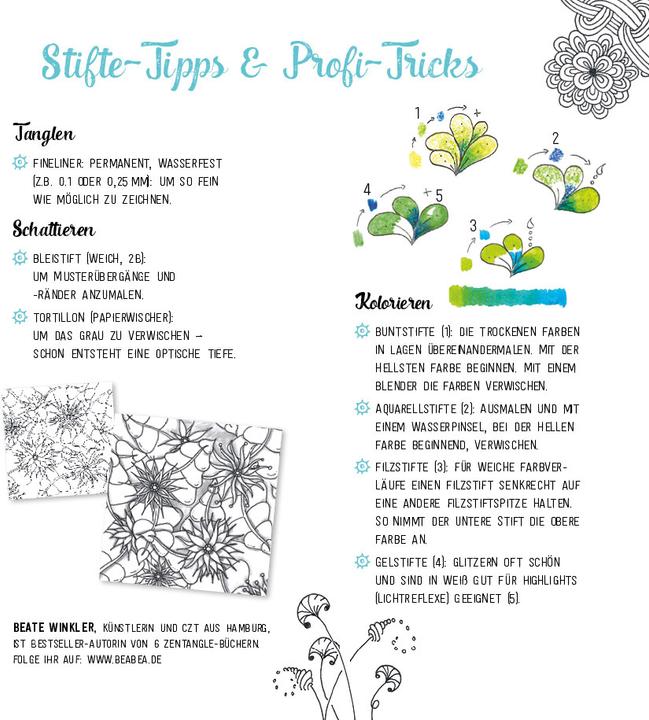 Actual product image The little Zentangle coloring book