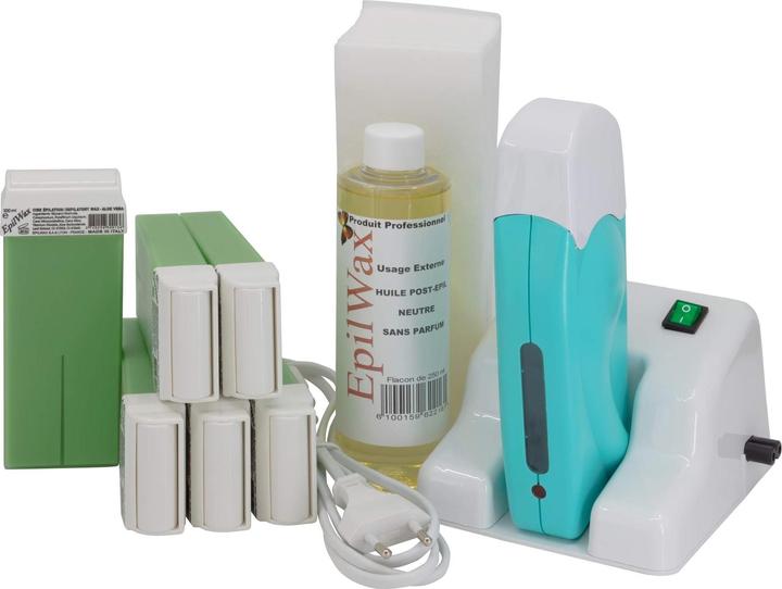 EpilWax Waxing Set für Enthaarung Haarentfernung mit Aufsteller (250 ml, 109 x)