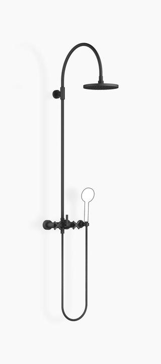 Actual product image Dornbracht Tara Showerpipe with shower mixer, without hand shower, projection stand shower 420 mm, 2