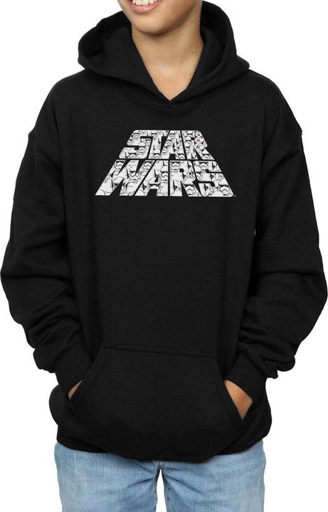 Immagine prodotto Star Wars The Rise Of Skywalker Trooper Filled Logo Felpa con Cappuccio Ragazzi (152, 158)