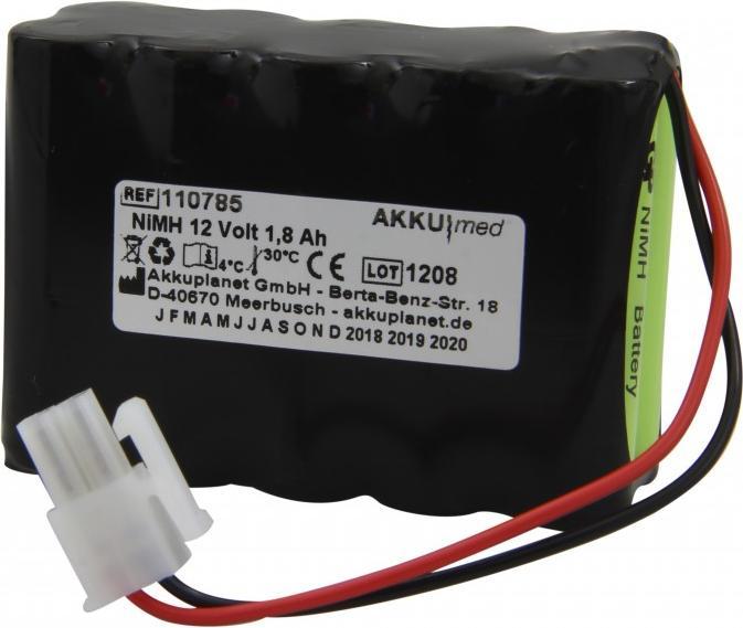 AccuCell Akku Cardiette Cardioline AR1200 View AR1200view - GP180AAH10YMXZ (1 Stk., 1800 mAh, Akku)