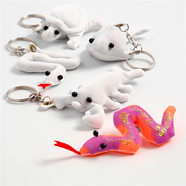 Actual product image Creativ Company Dieren Sleutelhangers van Textiel, 4st.