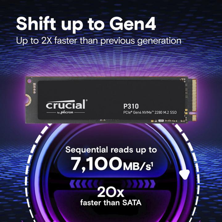 Actual product image Crucial P310 (2000 GB, M.2 2280)