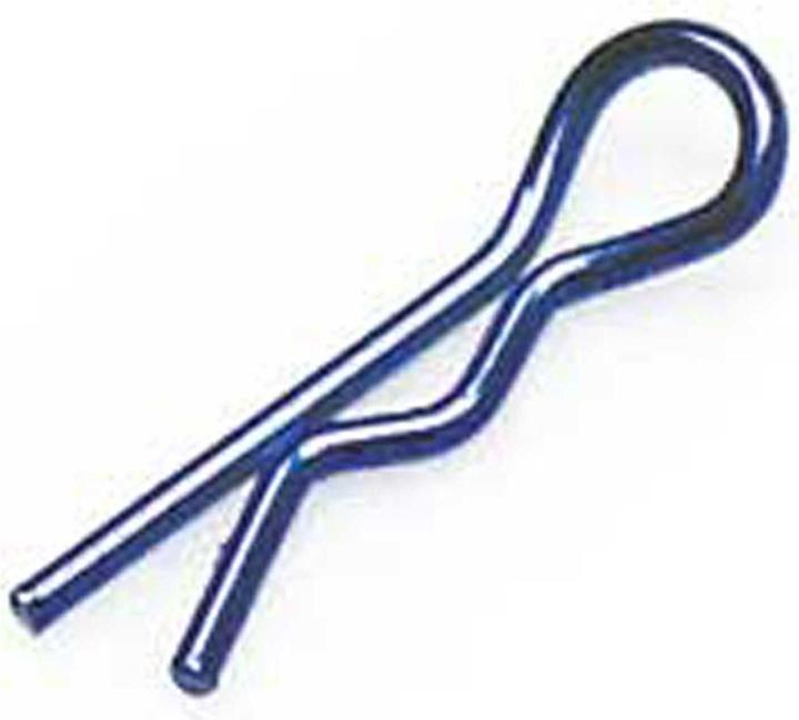 Actual product image Robitronic body clips metallic blue (10 pcs.) split pins