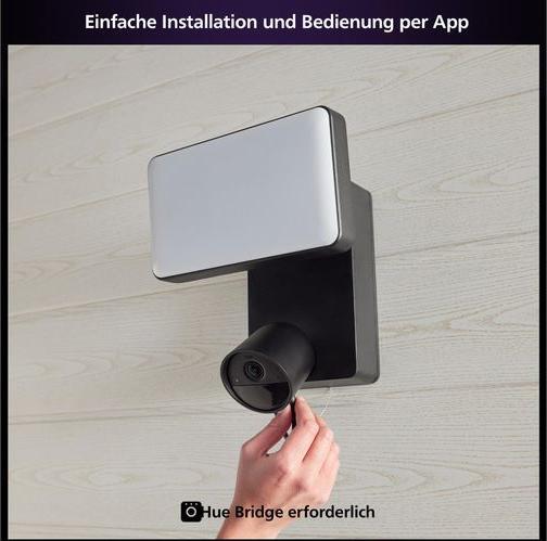 Produktbild Philips Hue Secure Flutlichtkamera (1920 x 1080 Pixels)