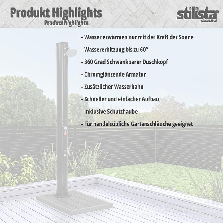 Produktbild Stilista Solardusche + Bodenelement