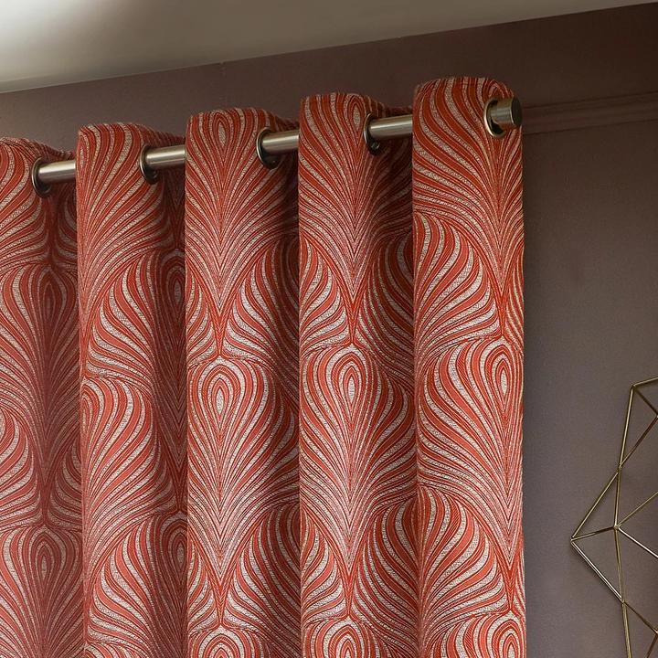 Actual product image Gatsby Jacquard Eyelet Curtains (117 x 137 cm)