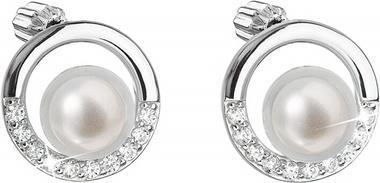 Produktbild Evolution Group - Silver stud earrings with genuine Pavona pearls 21022.1B