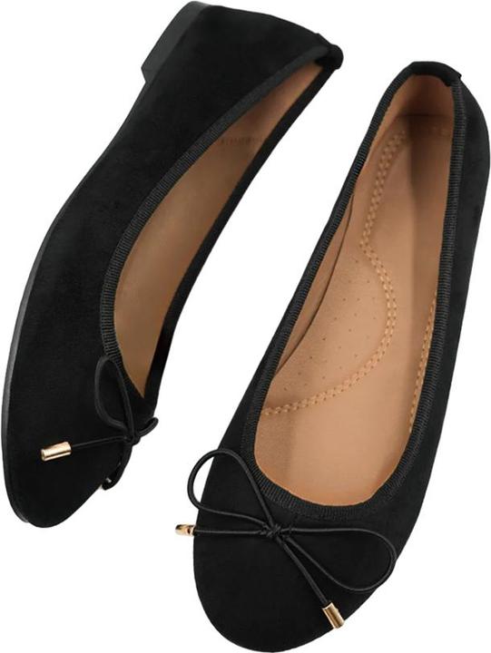 Actual product image Where's That From Womens/Ladies Bexley Suede Slip-on Flat Pumps (40)