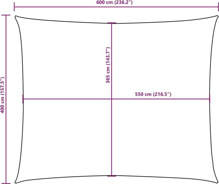 Image du produit VidaXL Voile d'ombrage (4 x 6 m)