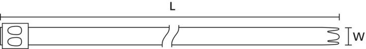 Immagine prodotto HellermannTyton Fascetta in metallo (Fascette in metallo, 362 mm, 50 pz.)