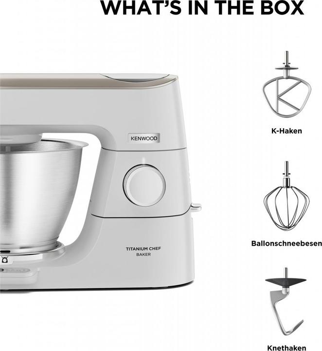 Image du produit Kenwood Chef Baker en titane (1200 W)