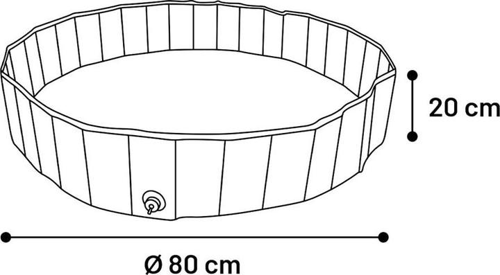 Image du produit Flamingo Piscine Splash ronde Ø 80cm