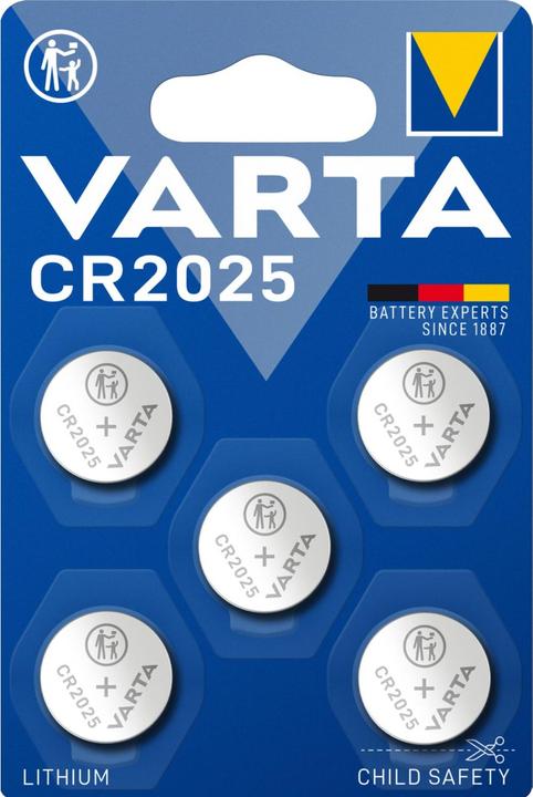 Varta Electronics CR2025 (5 Stk., CR2025, 165 mAh)