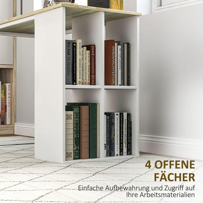 Produktbild Swisshandel24 Kompakter Computertisch, Moderner Schreibtisch, 100 x 54 x 75 cm, Weiss