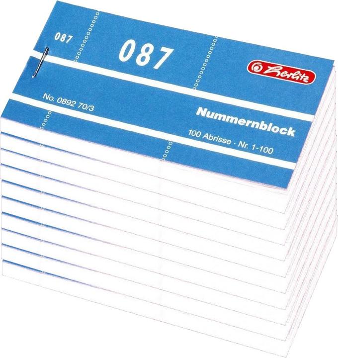 Image du produit Herlitz Bloc numérique 1-1000 (1000 x)