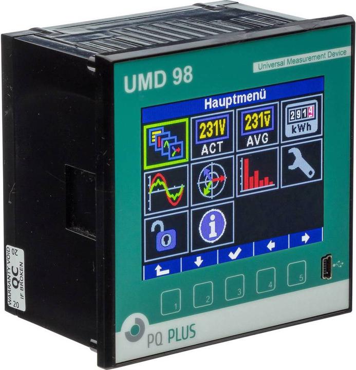 Produktbild PQ Plus Digitales Einbaumessgerät UMD 98RCM (UH: 230V / UM:400V)