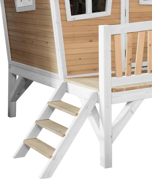 Image du produit Axi Maison de jeu Emma Marron/Blanc - Toboggan violet