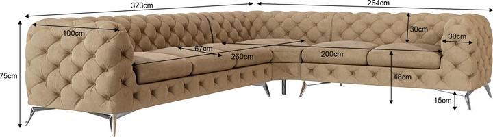 Actual product image Ropez Chelsea (Corner sofa)